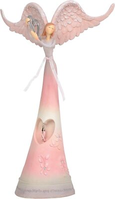 Enesco Peace by Piece Angel Figurine 10'' Peace and Hope Angel Hand Painted