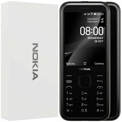 Neues Nokia 8000 Dual SIM 32GB schwarz. Entsperrt (kein Google Assistant)