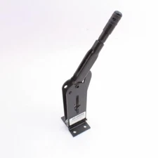 Parking Brake Lever, Over Center, flange mount base, accepts 1 clamp style cable