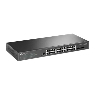 TP-Link TL-SG3428X 24-Port Gigabit Managed Switch 4x 10G SFP schwarz BRANDNEU