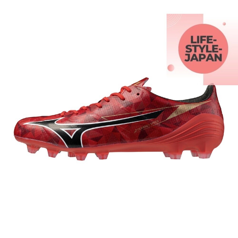 MIZUNO Alpha 2 II ELITE P1GA256260 Ruby Red/Black Unisex Soccer 2E