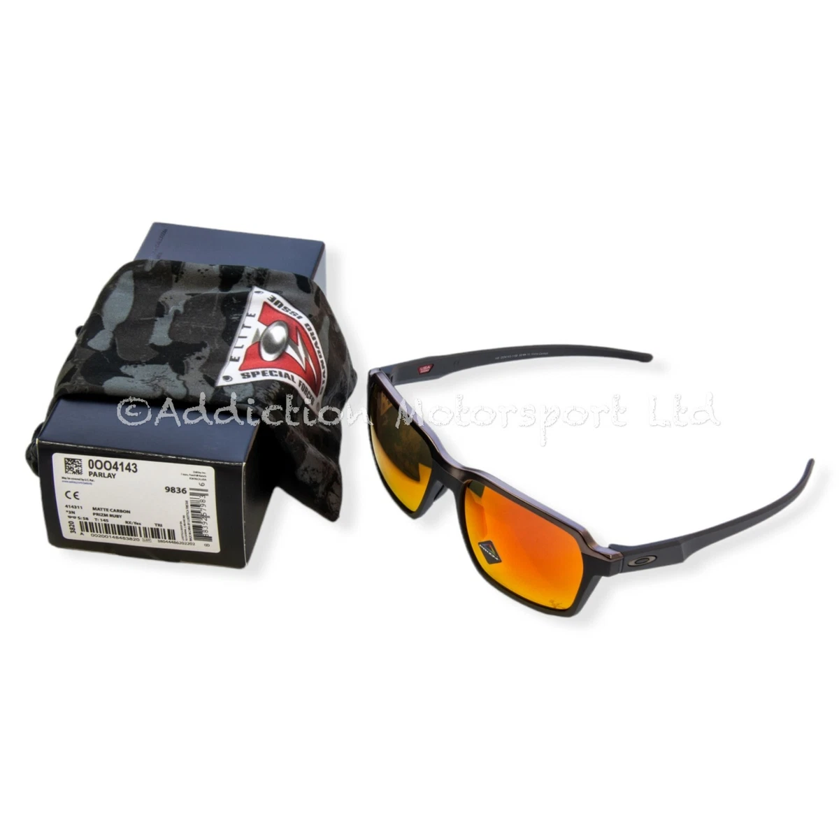 tiger Tectonic Bonus OAKLEY Parlay MotoGP Edition Sunglasses Prizm Ruby Lens, Matte Carbon Frame  888392579836 | eBay