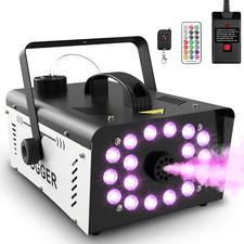 2500W Nebelmaschine DJ Party Smoke Maschine Fogger Nebelfluid RGB LED Halloween