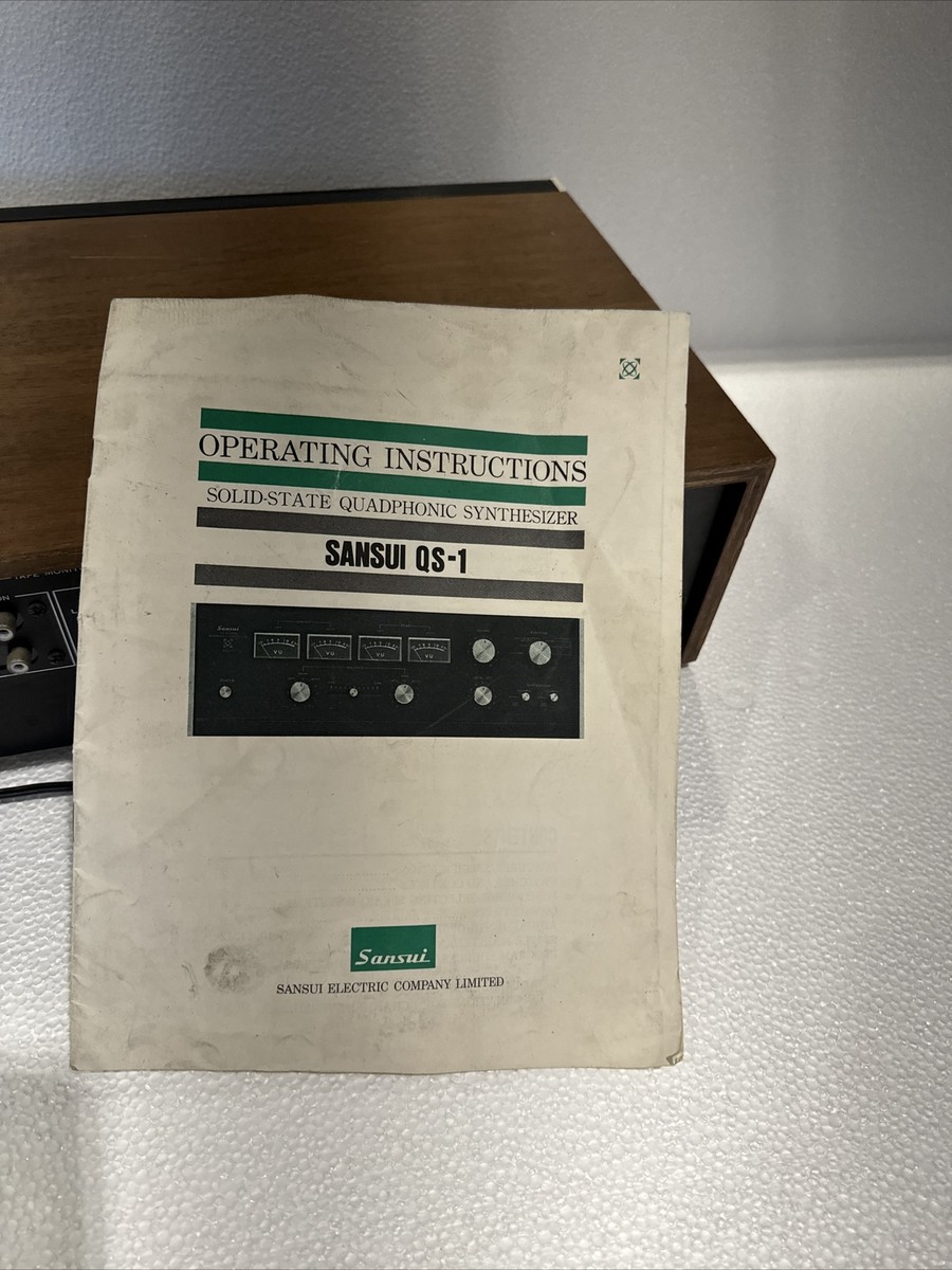【ジャンク】Sansui　4チャンネルシンセサイザー　　QS-1 SANSUI QS-1の仕様 サンスイ