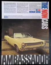 Print Ad 1966/1967 American Motors Ambassador DPL Hardtop Convertible