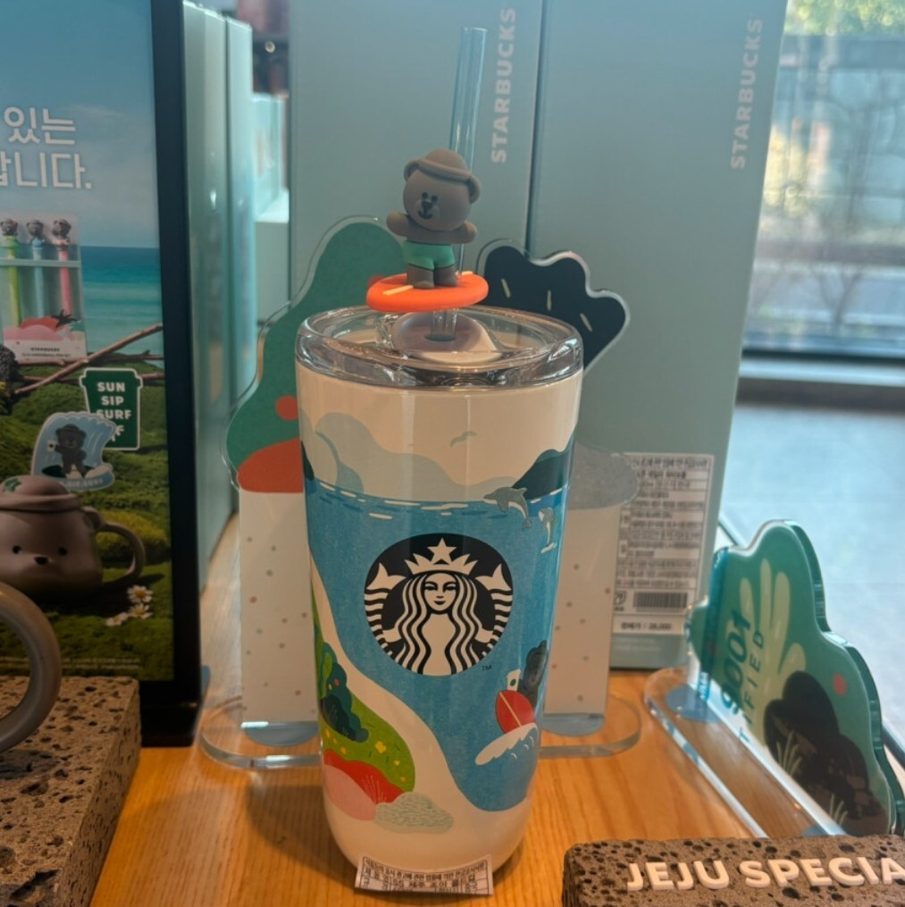 Starbucks SS Jeju Joy Cold Cup 473ml Surfing Tumbler 2025 KOREA MD