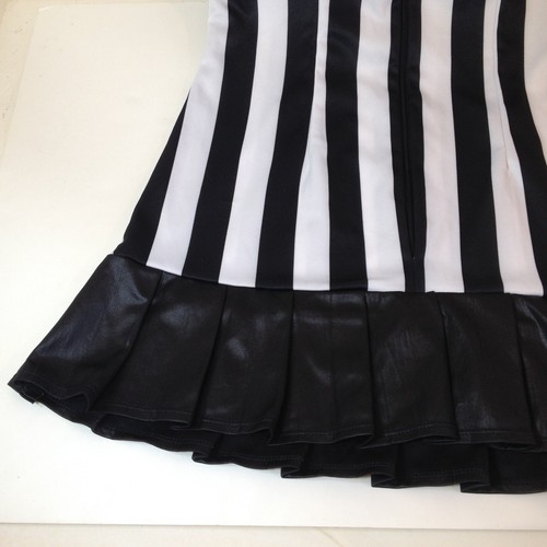 Leg Avenue Schiedsrichter Kostüm Kleid sexy Damen schwarz-weiß Gr. M/L - Bild 4 von 8