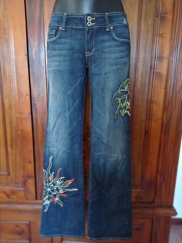 JEANS VINTAGE U.S.A DONNA People for peace Tg.31 -100% Cotone Zampa | eBay