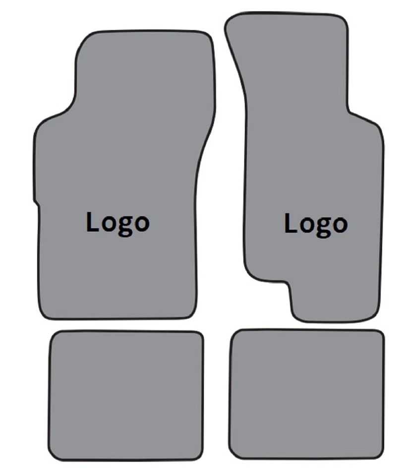 Alfombrillas Cutpile ACC 1986-1991 Ford Taurus Ford logotipo ovalado 4 piezas Foto 4 de 4