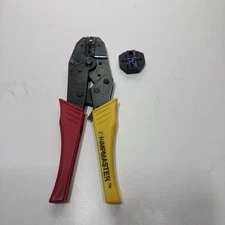 Ideal CrimpMaster Crimper Ratchet Crimp Tool 30-579, 30-591 Die Red Yellow