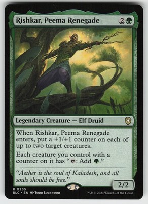Rishkar, Peema Renegade Commander: Bloomburrow 235 R NM MTG
