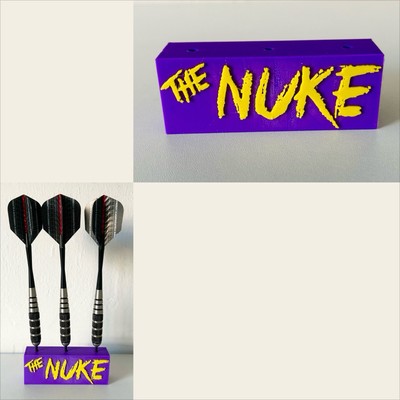 Luke The Nuke Littler inspiriert Dart Halter Ausstellungsstück 3D gedruckt Spielzimmer