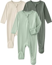Viscose Bamboo Baby Pajamas Newborn Sleepers for Boys  Girls - Soft, Cozy Sleep