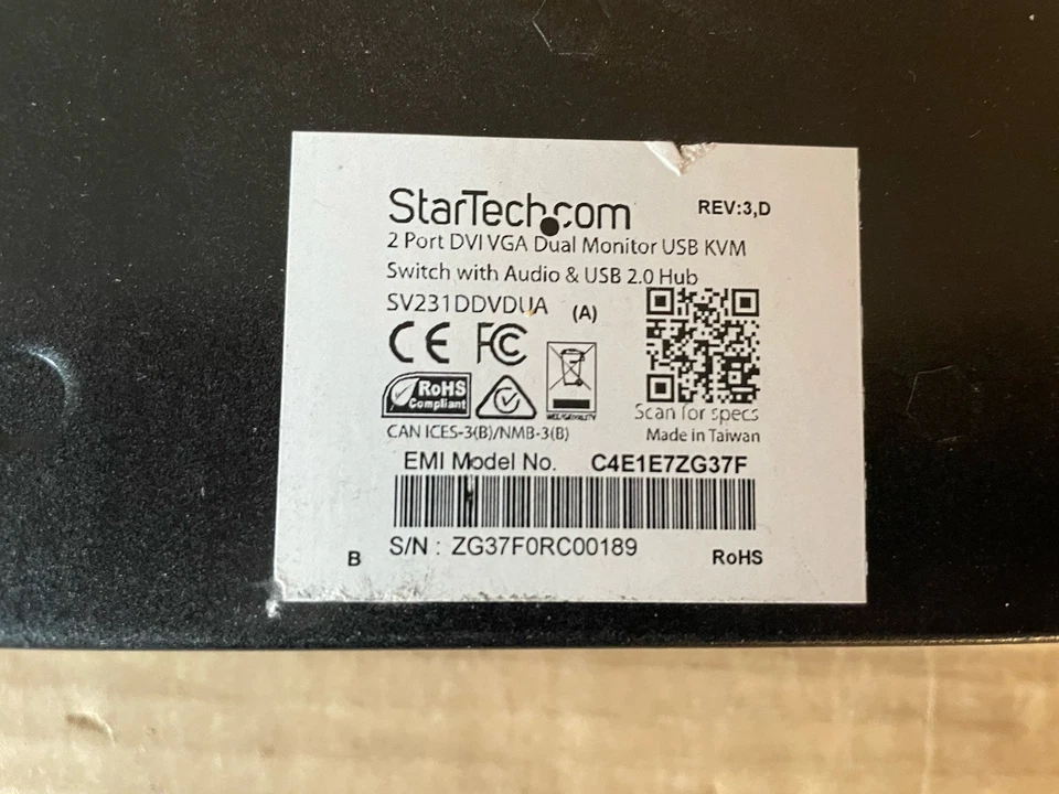 StarTech.Com   SV231DDVDUA   2 Port DVI VGA KVM Switch mit USB Audio und USB 2.0 - Bild 3 von 3