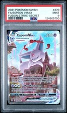 2021 POKEMON SWORD & SHIELD FUSION STRIKE SECRET #270 FULL ART/ESPEON VMAX PSA 9