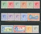 BAHAMAS 100-10 SG149-55 MH 1938-46 KGVI Definitive short set of 15/17 CV$64