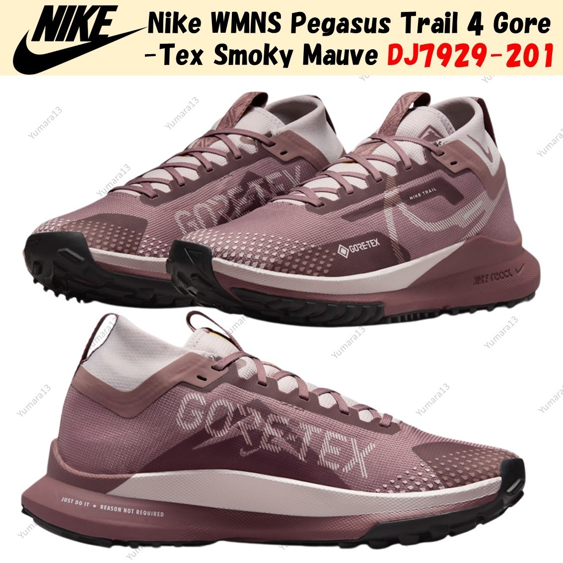 Nike WMNS Pegasus Trail 4 Gore-Tex Smoky Mauve DJ7929-201 Women's