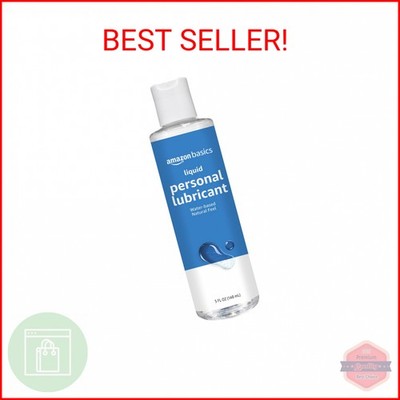 Amazon Basics Liquid Water Based Lube, 5 Fluid Ounce, Natural Feeling Personal L