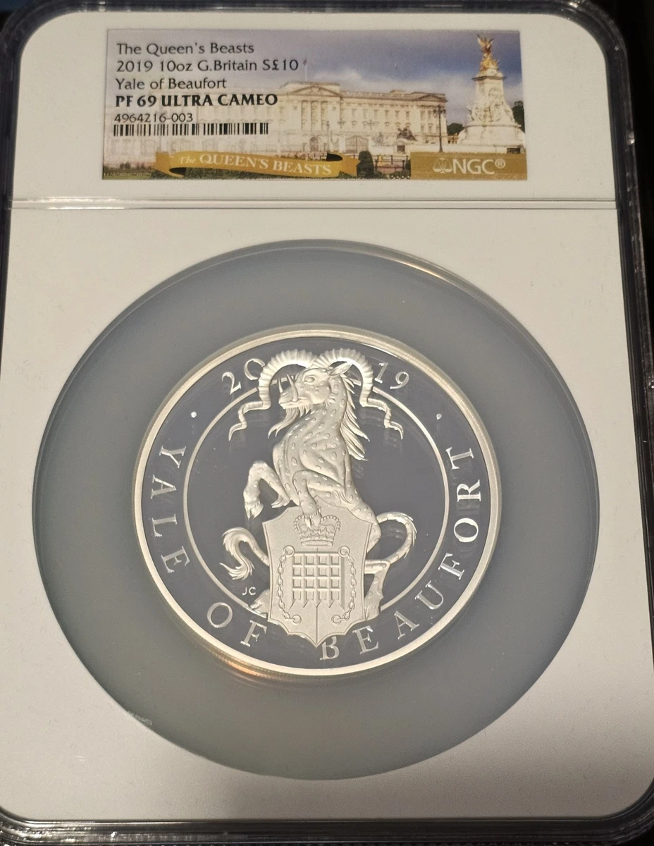 UK Queen's Beast Silver Bullion Coins 10 oz Precious Metal Content