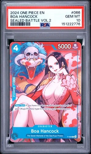 2024 One Piece En Sealed Battle Volume 2 Boa Hancock #066 PSA 10 GEM MINT