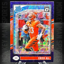 2024 Optic - Erick All Rated Rookie RC - #233 PURPLE SCOPE HOLO BENGALS MINT