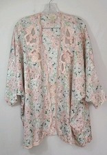 Vntg Gold Label Victoria Secret Floral One Size Bed Jacket Feminine Romantic