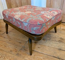 Vintage Ercol 341 Footstool - Windsor Retro Furniture Wooden Stool - CAN DELIVER