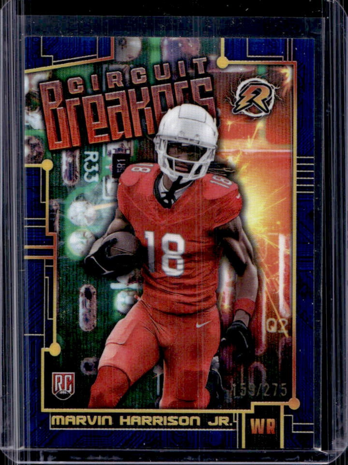 2024 Topps Resurgence Marvin Harrison Jr. Circuit Breakers RC Navy Surge #/275