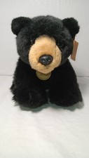 Aurora Miyoni Black Bear 9 Inch Plush Stuffed Animal NEW Great Quality  Soft