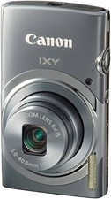 Canon IXY 130 Digital Camera Silver 16MP CCD Sensor 8x Zoom Tested Japan Used