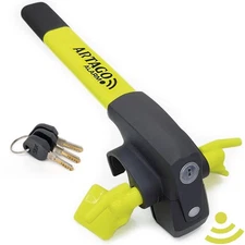 ARTAGO 870 High-End Steering Wheel Lock, 2in1 Without/With 120dB Alarm +Don't To