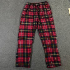 Polo Ralph Lauren Pajama Pants Men Medium Flannel Tartan Plaid Sleep Lounge Pony