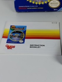 Hollywood Squares (Nintendo NES 1989) Complete In Box with Manual