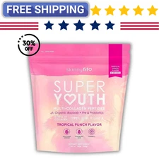 SkinnyFit Super Youth Multi-Collagen Peptides Tropical Punch | Free Shipping