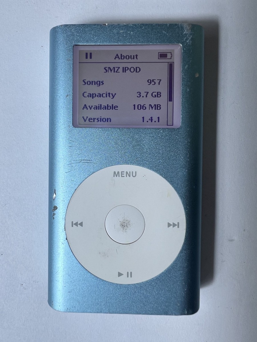 Apple iPod Mini 1st Generation Blue Model A1051 4GB - M9436LL/A