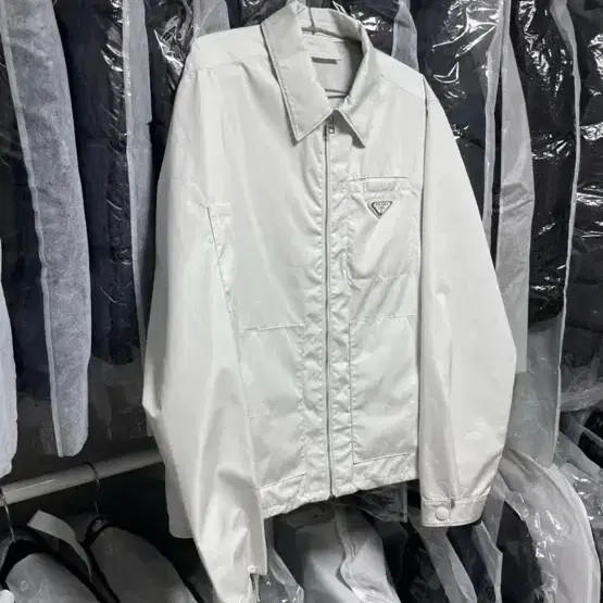 Prada White Nylon Jacket - Size 50, Authentic thumbnail 7