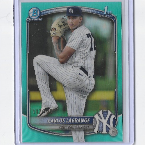 Carlos Lagrange 2025 Bowman Chrome Prospects Aqua Refractor /125 #BCP-202 MM01