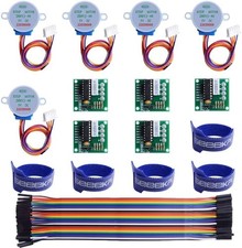 GeeekPi 5 Pack Geared Stepper Motor 28BYJ-48 ULN2003 5V Stepper Motor + ULN2003