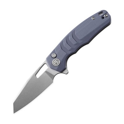 Petrified Fish PFE17 Trilobite 14C28N Steel G10 Folding Knife EDC Blue Stonewash