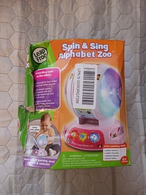Leap Frog Spin and Sing educational Alphabet Zoo song   LIGHTS UP  New Open 
