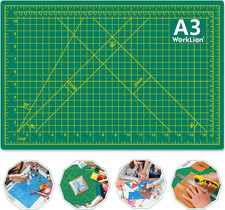 12" X 18" Art Self Healing PVC Cutting Mat, Double Sided, Gridded Rotary Cutting