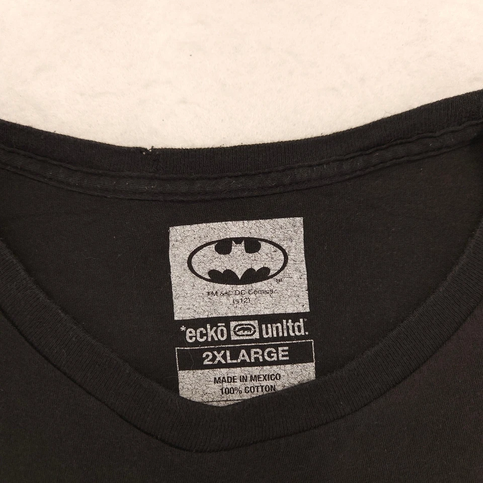 Ecko Unltd Batman Graphic Short Sleeve Crew Neck T Shirt Mens Size 2XL Black - Image 3 of 4