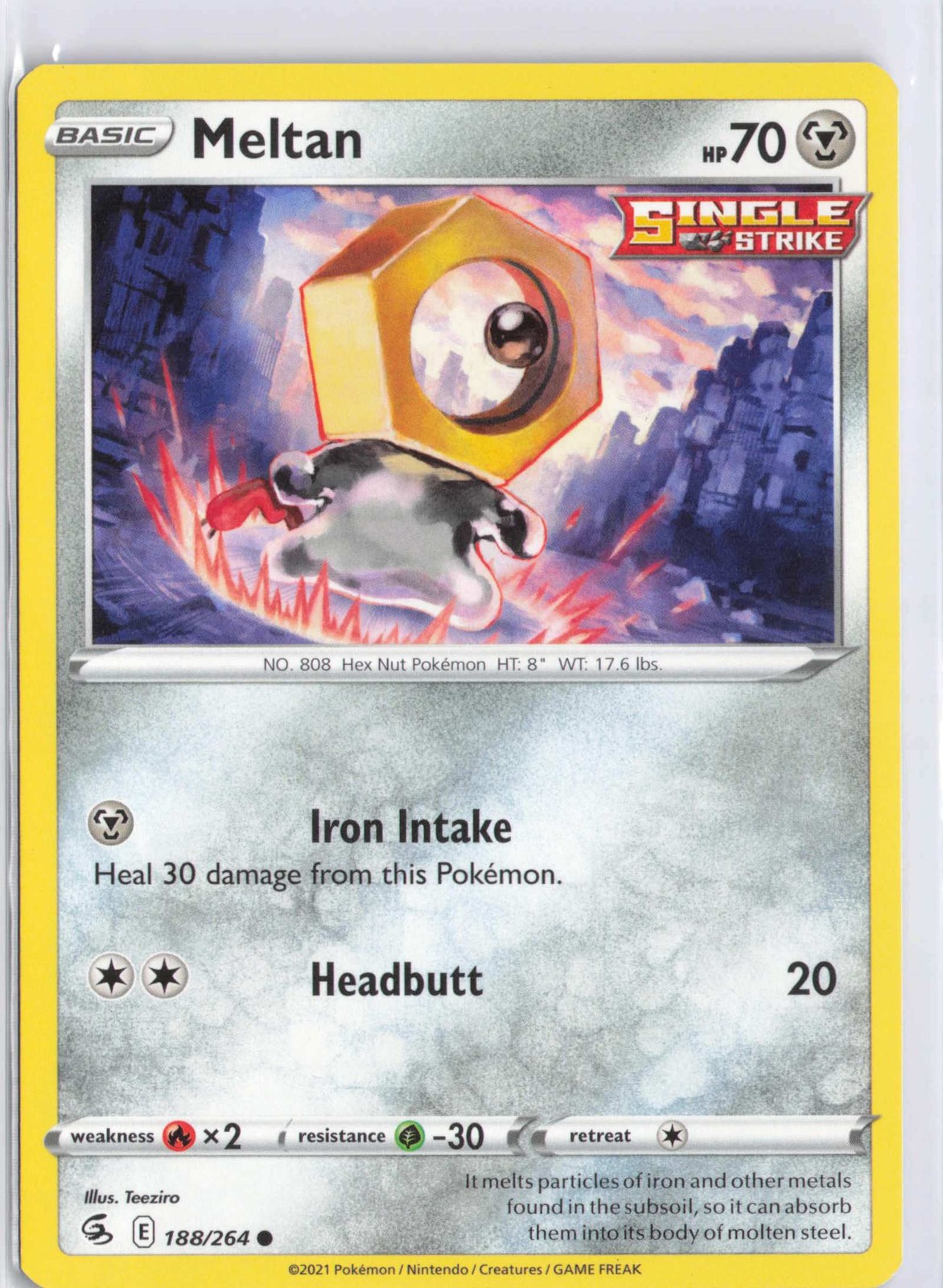 SWSH08: Fusion Strike #188/264 Meltan