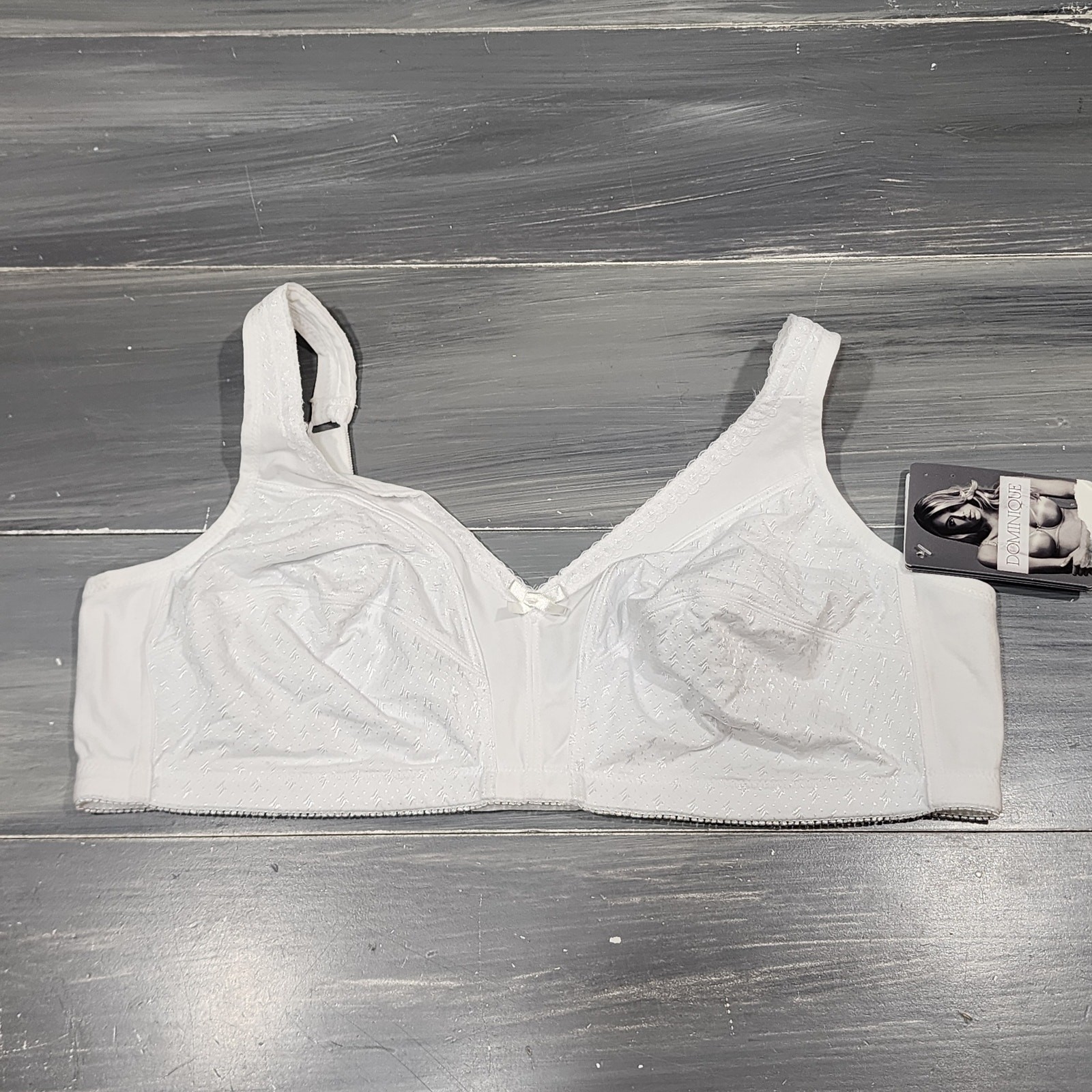 Dominique Marcelle Comfort Bra 40B Everyday Wirefree White 5360
