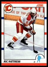 1990-91 Score Canadian Ric Nattress Calgary Flames #302