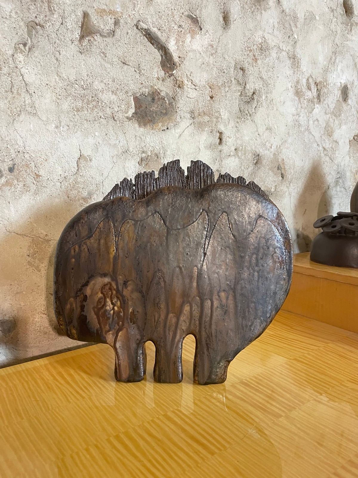 Vase Éléphant Céramique Original Soliflore Moderne Objet Déco Maison et Bureau Gris