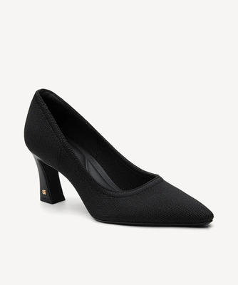 #ad Cosy Island SerenTouch Pointed Toe Heeled Pump Black NWB Freeshipping $56.00