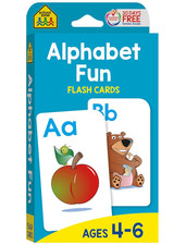 School Zone Alphabet Fun Flash Cards: 56 Cards, Preschool, Kindergarten, Abcs, U