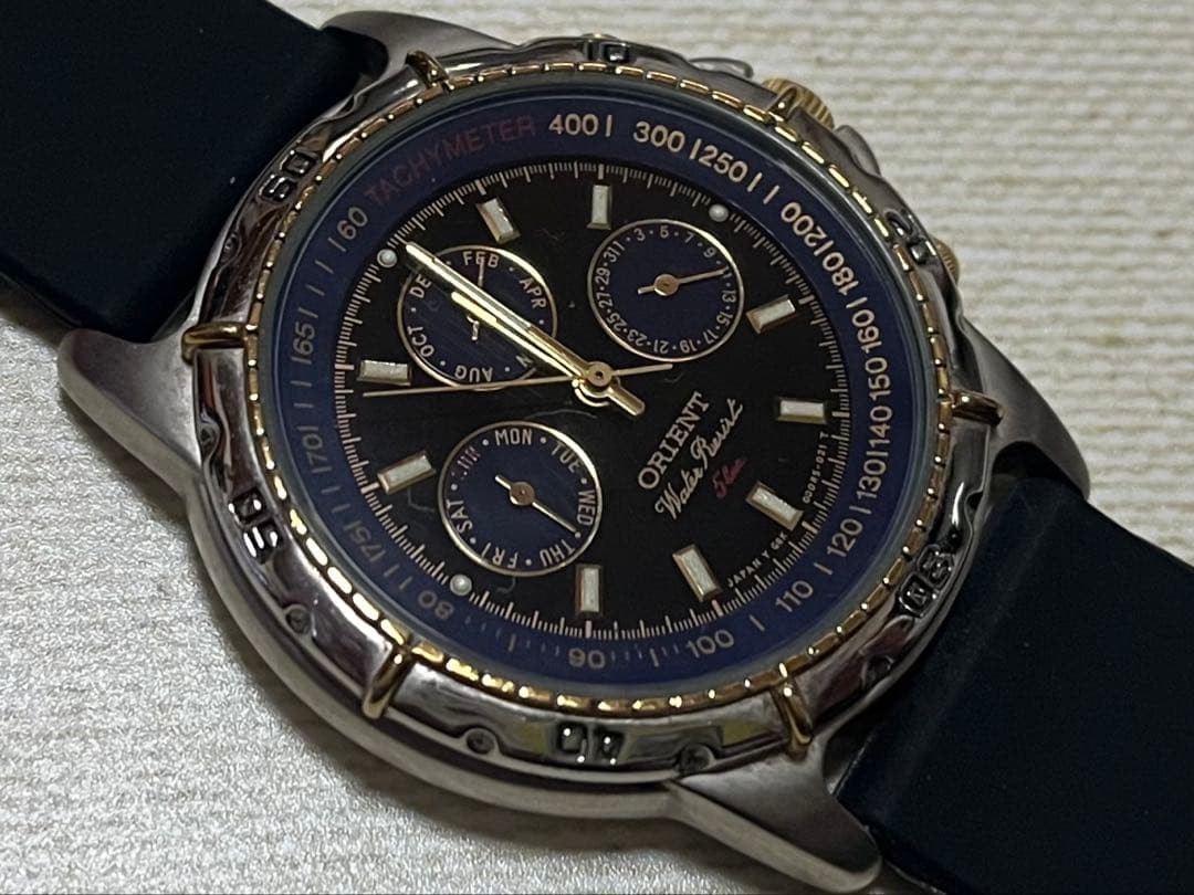 Excellent Condition Working ORIENT Triple Calenda… - image 3