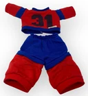 VINTAGE CPK CABBAGE PATCH KIDS DOLL RED BLUE #31 SWEAT SUIT SHIRT PANTS COLECO